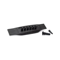 Hot Authentic Series Bridge and End Pin Set (Plain Black) Parts