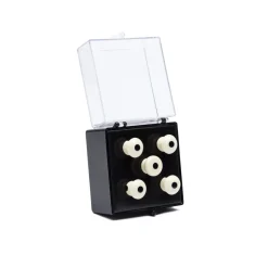 Martin Inlaid Bridge & Endpins - Bass White/Black Parts