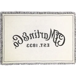 Best Martin Script Logo Woven Blanket Collectibles & Gifts